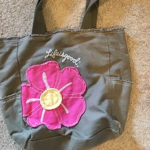 Life is Good shoulder bag